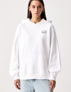 Vans суичър с качулка дамски от памук бял VN0011MUWHT1