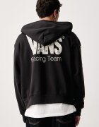 Vans суичър с цип и качулка мъжки с памук черен VN000WT2BLK1