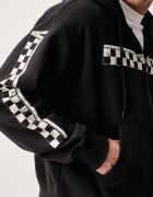 Vans суичър с цип и качулка мъжки с памук черен VN000WT2BLK1