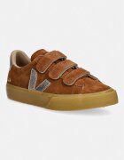 Veja RECIFE LOGO маратонки дамски от велур кафяви RC0321814A