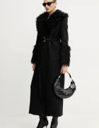 Versace Jeans Couture Палто с вълна в черно 79HAT413 N0539