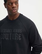 Versace Jeans Couture Памучен суичър в черно с апликация 77GAIL01 CF02L