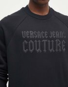 Versace Jeans Couture Памучен суичър в черно с апликация 77GAIL01 CF02L
