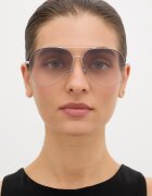 Victoria Beckham слънчеви очила дамски сребърни VB 1000/S