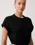 Victoria Beckham тениска дамска от памук Tilly черна 1226JTS007471A