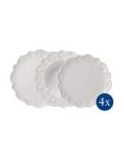 Villeroy & Boch Комплект чинии за 4 човека Toy's Delight Royal Classic (12 броя) в бяло