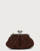 Weekend Max Mara чанта crossbody дамска от кожа WKANERINE кафява 2625516065600
