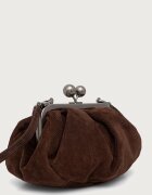 Weekend Max Mara чанта crossbody дамска от кожа WKANERINE кафява 2625516065600