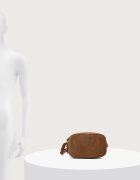 Weekend Max Mara чанта crossbody дамска от кожа WKASTRUZZO кафява 2625516195600