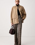 Weekend Max Mara късо палто дамско от вълна WKDFOLK бежово 2625086061600