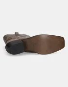 Weekend Max Mara Кожени боти Ranch в кафяво с нисък ток 2525796034600