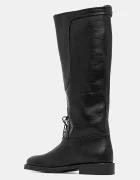 Weekend Max Mara Кожени ботуши Visby в черно с равна подметка 2525796015600