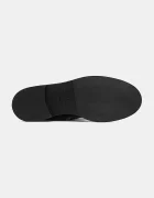 Weekend Max Mara Кожени ботуши Visby в черно с равна подметка 2525796015600