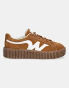 Weekend Max Mara Кожени маратонки Wkaagile в кафяво 2615761014600