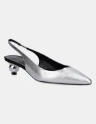 Weekend Max Mara Кожени обувки с дебел ток GALLICO