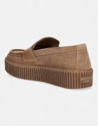 Weekend Max Mara лоуфъри дамски от велур кафяви 2625526114600