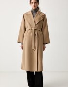 Weekend Max Mara палто дамско от вълна WKDOPEROSO бежово 2625016011600