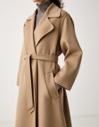 Weekend Max Mara палто дамско от вълна WKDOPEROSO бежово 2625016011600