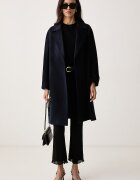 Weekend Max Mara палто дамско от вълна WKDPEDALE тъмносиньо 2625016092600