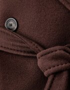 Weekend Max Mara палто дамско от вълна WKDRESINA кафяво 2625016102600