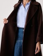 Weekend Max Mara палто дамско от вълна WKDRESINA кафяво 2625016102600