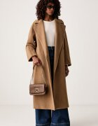 Weekend Max Mara палто дамско с вълна WKDTEMPERA кафяво 2625016072600