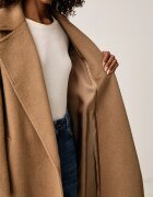 Weekend Max Mara палто дамско с вълна WKDTEMPERA кафяво 2625016072600