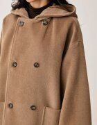 Weekend Max Mara палто дамско с вълна WKDTROPICO кафяво 2625016052600