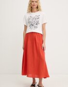 Weekend Max Mara Памучна тениска BORA дамска в бяло 2615971042600