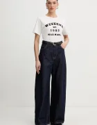 Weekend Max Mara Памучна тениска TENUE дамска в бяло 2615971051600