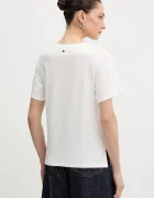 Weekend Max Mara Памучна тениска TENUE дамска в бяло 2615971051600
