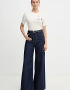 Weekend Max Mara Памучна тениска WEST дамска в бежово 2615971041600