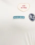 Weekend Max Mara Памучна тениска WEST дамска в бежово 2615971041600