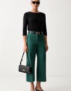 Weekend Max Mara панталон дамски с памук WKDURIAL зелен 2625136031600