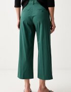 Weekend Max Mara панталон дамски с памук WKDURIAL зелен 2625136031600
