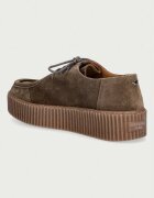 Weekend Max Mara половинки обувки дамски от велур кафяви с платформа 2625526055600