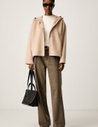Weekend Max Mara преходно яке дамско с вълна WKDRIDENTE бежово 2625086041600
