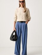 Weekend Max Mara пуловер дамски от вълна WKDALBEN бежов 2625366132600