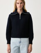 Weekend Max Mara пуловер дамски от вълна WKDLASER тъмносин 2625366182600
