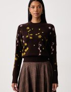 Weekend Max Mara пуловер дамски от вълна WKDRAFIA кафяв 2625366122600