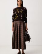 Weekend Max Mara пуловер дамски от вълна WKDRAFIA кафяв 2625366122600