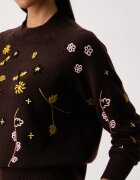 Weekend Max Mara пуловер дамски от вълна WKDRAFIA кафяв 2625366122600