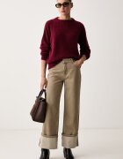 Weekend Max Mara пуловер дамски с добавена вълна WKDTUONO бордо 2625366152600