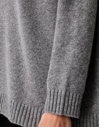 Weekend Max Mara пуловер с ниско поло дамски от вълна WKDBORGIA сив 2625366142600