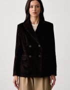 Weekend Max Mara сако с двуредно закопчаване дамско от джинс WKDKATANGA кафяво 2625046012600