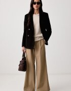 Weekend Max Mara сако с двуредно закопчаване дамско от джинс WKDKATANGA кафяво 2625046012600