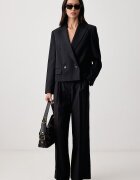 Weekend Max Mara сако с двуредно закопчаване дамско с вълна WKDCANAPA тъмносиньо 2625046062600