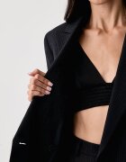 Weekend Max Mara сако с двуредно закопчаване дамско с вълна WKDCANAPA тъмносиньо 2625046062600