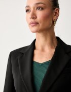Weekend Max Mara сако с едноредно закопчаване дамско от вълна WKDLAMINE черно 2625046081600
