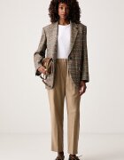 Weekend Max Mara сако с едноредно закопчаване дамско с вълна WKDFEBO бежово 2625046082600